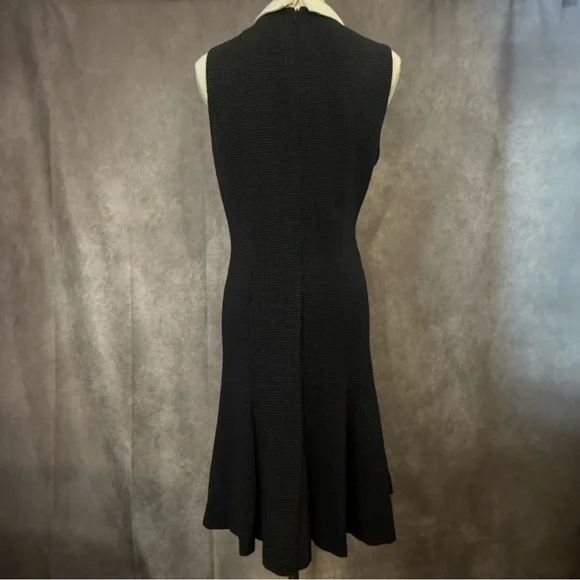 Lauren Ralph Lauren Black Midi Dress with White Collar - Picture 16 of 16